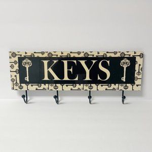 Key Holder Wall Mounted Home Decor Rack 16" x 5"